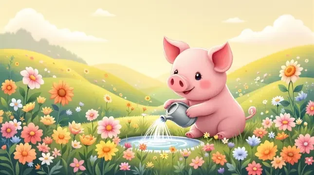 粉红小猪的魔法花园 儿童影像 粉红小猪的魔法花园 封面